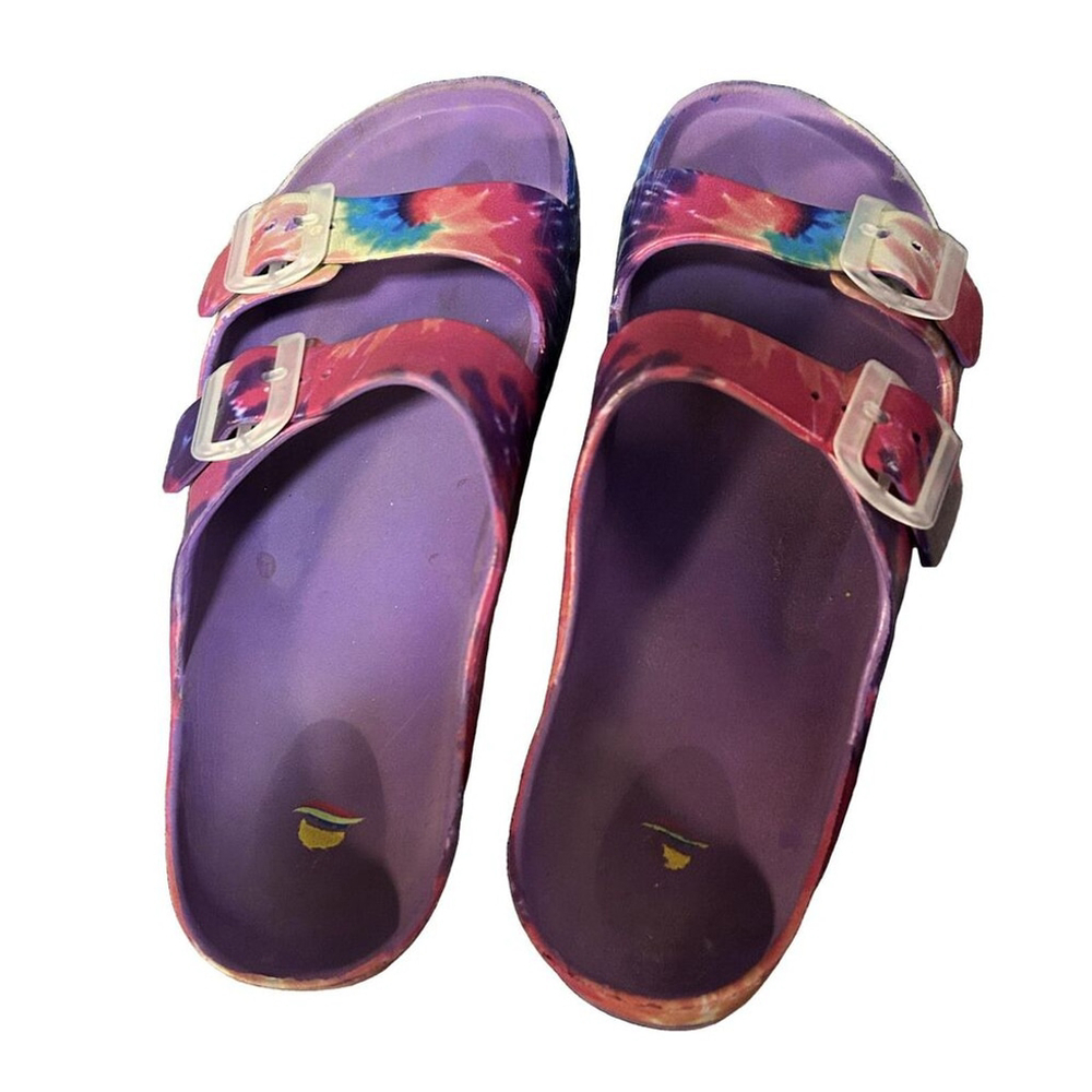 Aloha Island Tie Dye Slide Sandals Size 11 - Picture 2 of 7